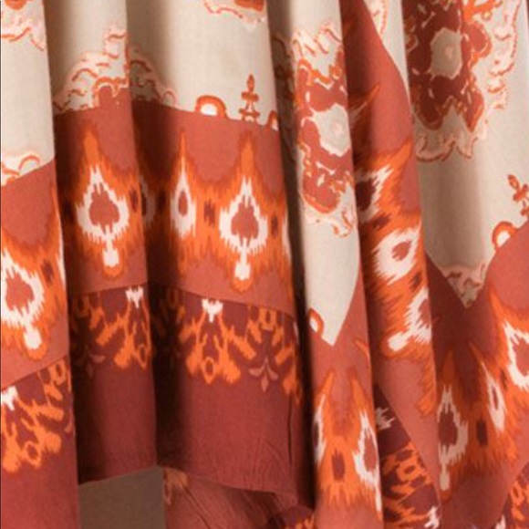 Plus size Hankie Hem Boho Aztec Maxi Skirt 18W 20W - Picture 3 of 5